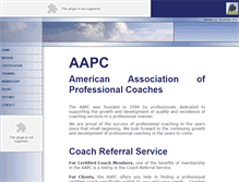 Tablet Screenshot of aapcoaches.com